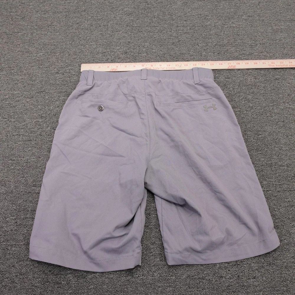 Under Armour Shorts Mens 30 Purple HeatGear Golf Stretch Quick Dry 11 Inseam